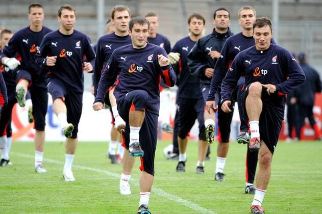 Football, EURO 2008, Poland trains at Donaueschingen training camp