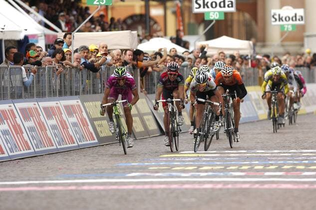Cycling, Giro d Italia, Daniele Bennati wins the 12th stage