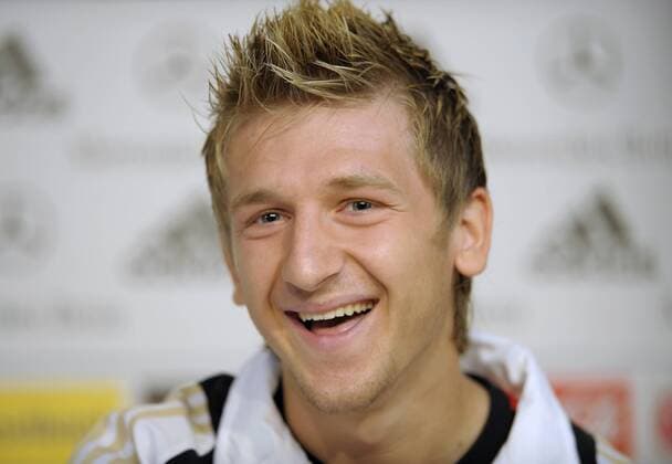 Football, Euro 2008, Training camp Germany, Press conference with Marko Marin and Rene Adler