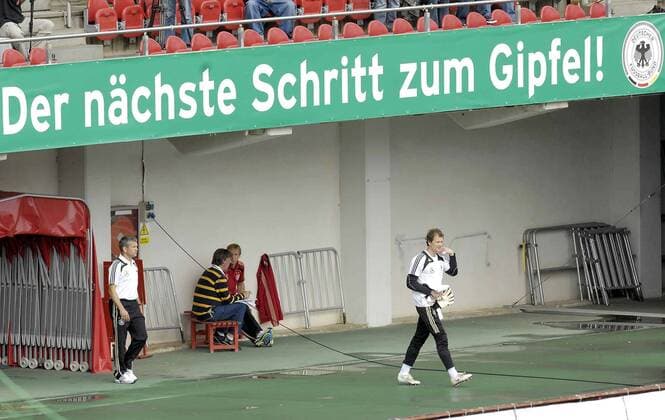 Football, Euro 2008, Training of the German national team on Mallorca