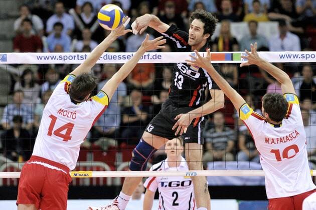 Volleyball, Olympic Qualification, Germany - Spain 3:2