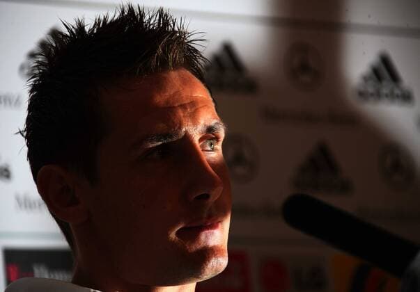 Football, Euro 2008, Press conference with Miroslav Klose