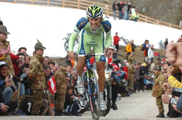 Cycling, Giro d Italia, 16th stage, Franco Pellizotti wins the mountain time trial
