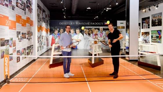 Tennis, Opening Czech Republic Tennis Hall of Fame in Prague with Tomas Berdych