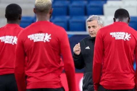 Football, CL, Olympique Lyon Training