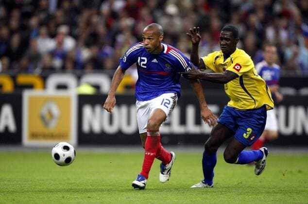 Football, Test match, France - Colombia 1:0