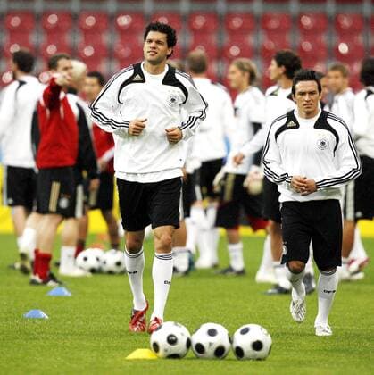 Football, EURO 2008, Training of the German National Team in Klagenfurt
