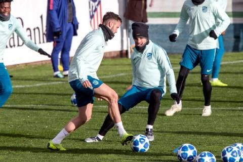 Football, CL, Atletico Madrid Training
