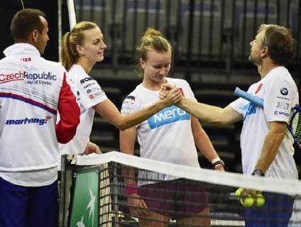 Tennis, FedCup, Final, Czech Republic Training