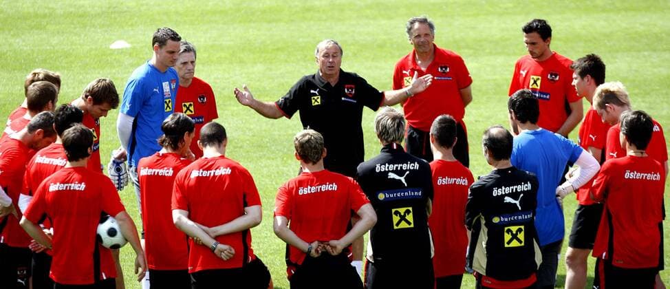 Football, EURO 2008, Training of the Austrian National Team