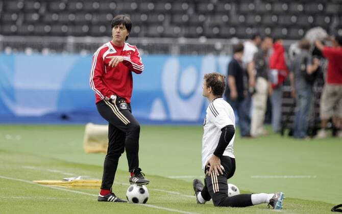 Football, EURO 2008, Final training of the German national team