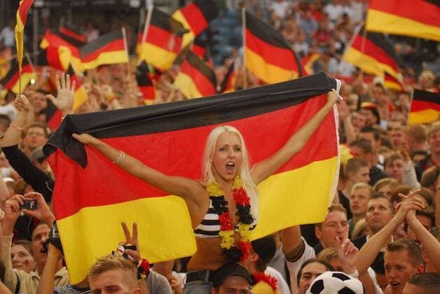 Football, EURO, Public Viewing on the Fan Mile at the Brandenburg Gate