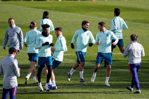 Football, CL, Atletico Madrid Training