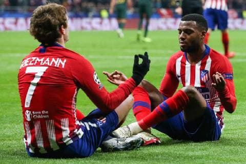 Football, CL, Yoga Cheers from Antoine Griezmann and Thomas Lemar