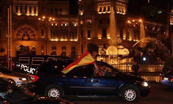 Football, EURO 2008, State of Emergency in Madrid