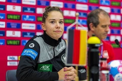Handball, European Championship Women, Germany - Romania, Press conference
