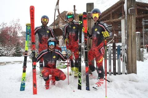 Alpine Skiing, WC Val d Isere, Photo session Team Canada
