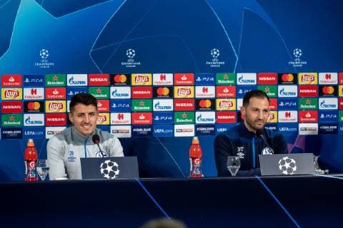 Football, CL, FC Schalke 04 Press Conference