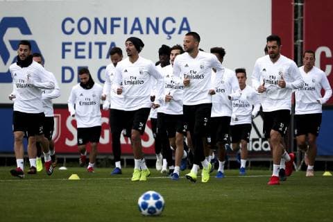 Football, CL, Benfica Lisbon Training