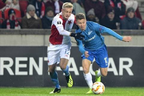 Football, EL, Slavia Prague - Zenit St. Petersburg