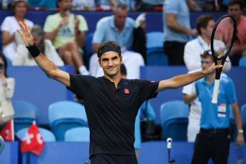 Tennis, Hopman Cup in Perth, Final, Roger Federer defeats Alexander Zverev