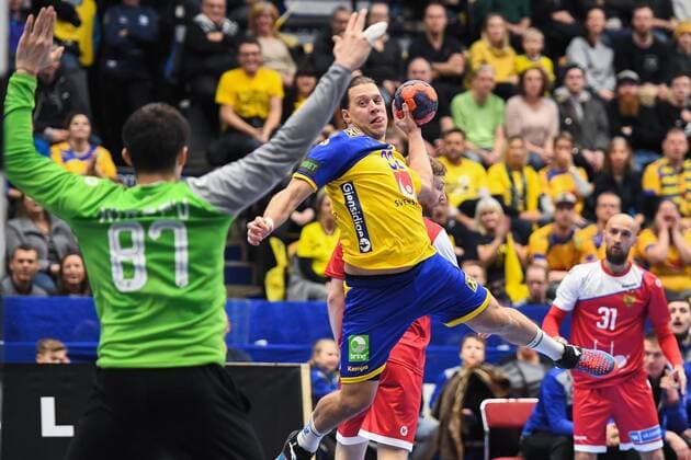 Handball, Test Match, Sweden - Russia
