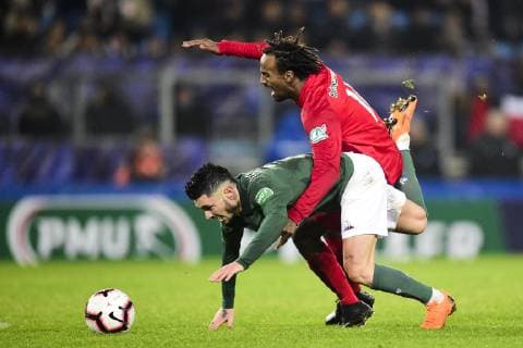 Football, Coupe de France, Olympique Strasbourg - AS Saint-Etienne