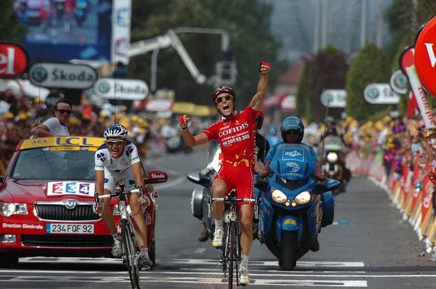 Cycling, Tour de France, Sylvain Chavanel wins the 19th stage