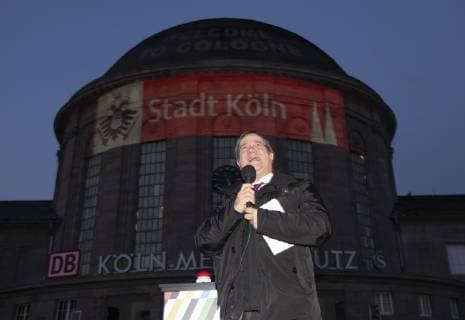 Armin Laschet at the Handball World Cup in Cologne