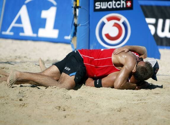 Beach volleyball, Kolodinsky and Barsouk win the FIVB Swatch Beach World Tour 2008 in Klagenfurt