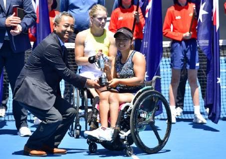 Australian Open, Yui Kamiji wins women's singles in wheelchair tennis