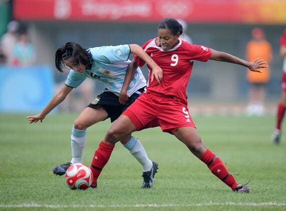 Olympics 2008, Women's football, Argentina - Canada 1:2