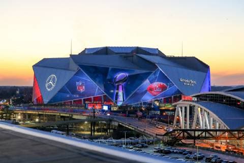 Football, Copa America 2024, sports facilities, Mercedes-Benz Stadium in Atlanta