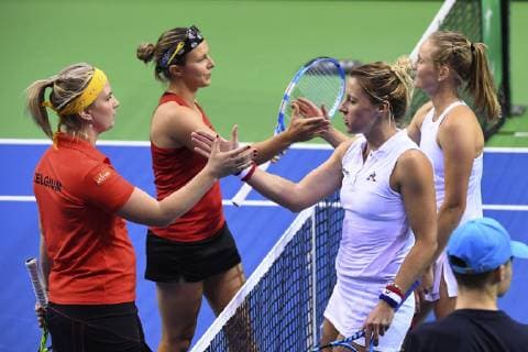 Tennis, FedCup, Belgium - France