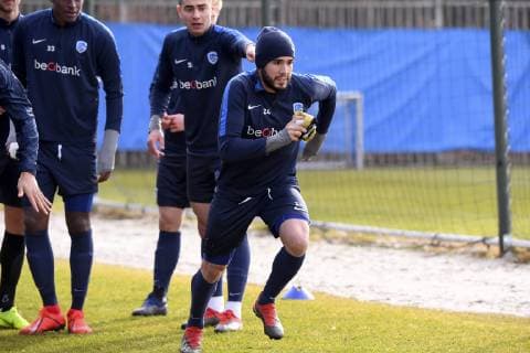 Football, EL, KRC Genk Press Conference and Training