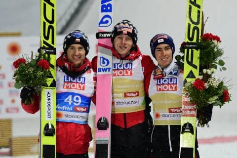 Nordic World Ski Championships in Seefeld, Ski Jumping Normal Hill Men, Award Ceremony