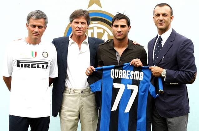 Football, Italy, Serie A, Inter Milan present new signing Ricardo Quaresma