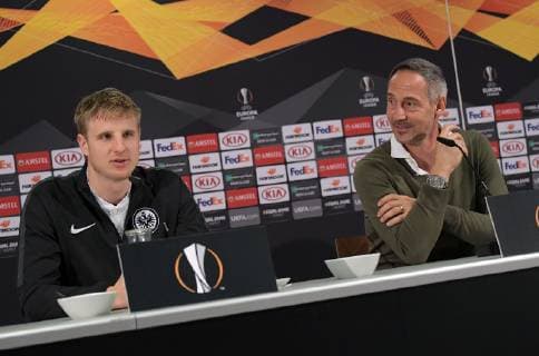 Football, EL, Eintracht Frankfurt Press Conference