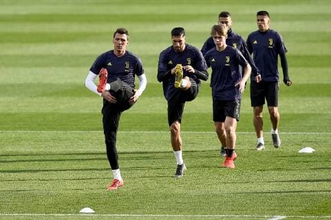 Football, CL, Juventus Turin Training