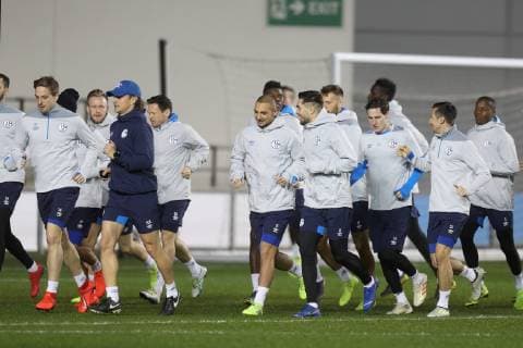 Football, CL, Schalke 04 Training