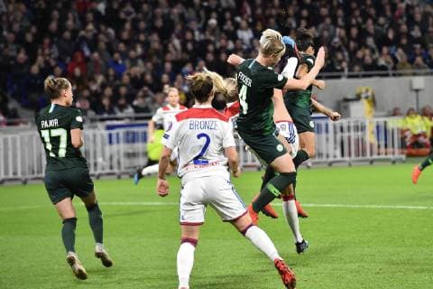 Football, CL, Women, Olympique Lyon - VfL Wolfsburg
