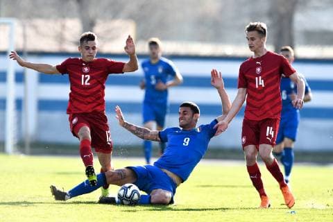 Football, U20, Italy - Czech Republic