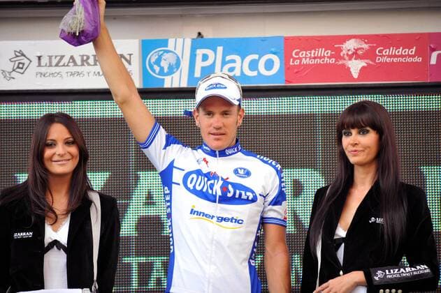 Cycling, Vuelta a Espana, Wouter Weylandt wins the 17th stage