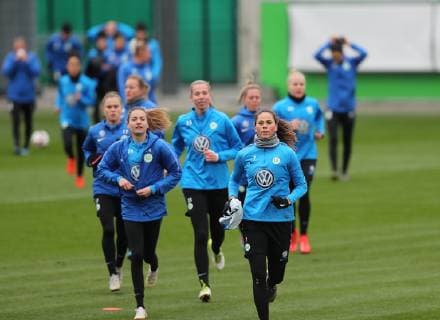 Football, Women, CL, VfL Wolfsburg Training