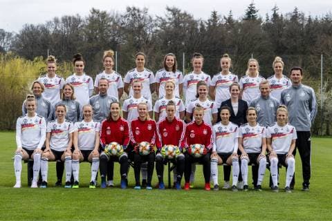 Football, World Cup, squad of the German womens national team