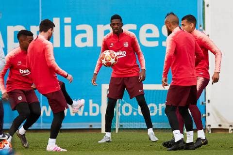 Football, CL, FC Barcelona Training