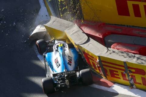 Formula 1, GP Azerbaijan Qualifying, Robert Kubika Crash