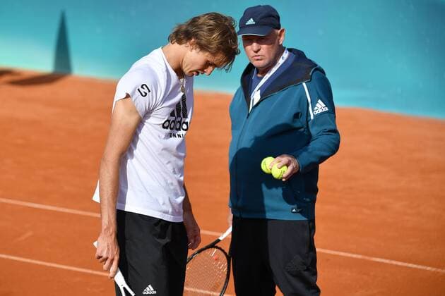 Tennis, Alexander Zverev insults his father during a match, archive pictures