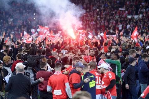 Football, France, Stade Brest celebrates promotion in Ligue 1