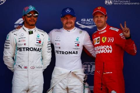 Formula 1, GP Spain, Valtteri Bottas on pole position ahead of Hamilton and Vettel